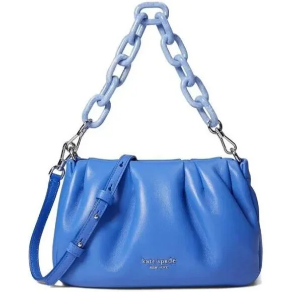 NWT Kate Spade Fluorite Blue Souffle Crossbody bag